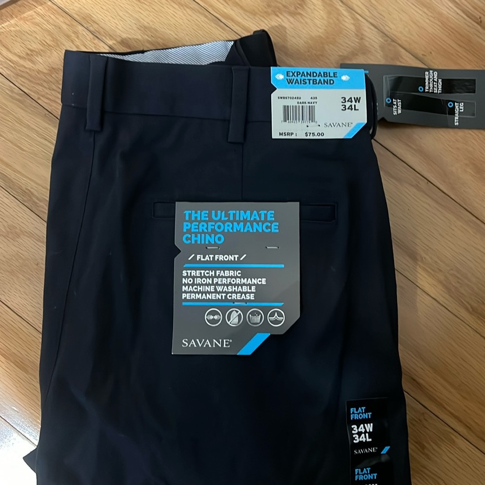 34x34 navy blue dress pants